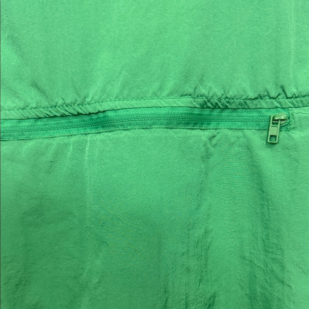 DVF x Target Green Nylon Half-Zip Windbreaker Jacket XL Lightweight Packable - Picture 6 of 7